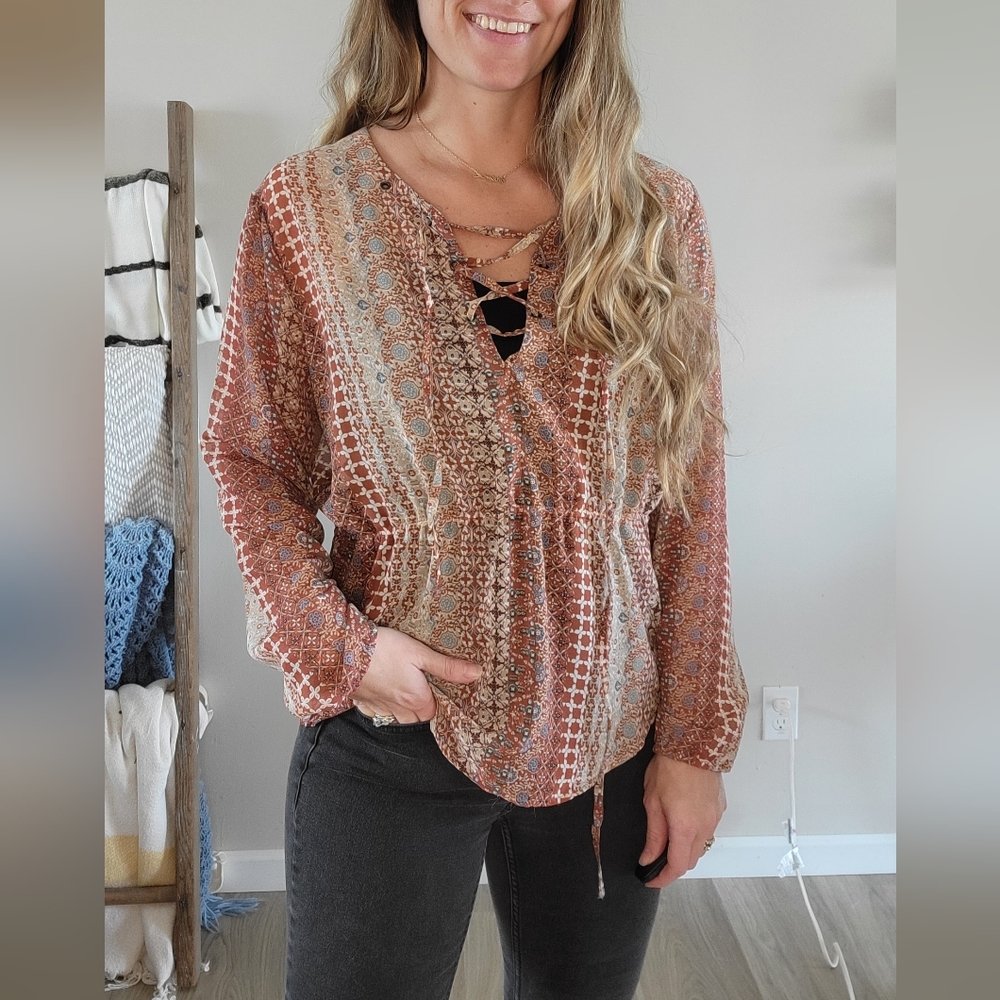 Say What? Sheer long sleeve